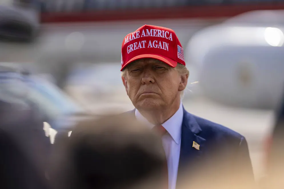 Le candidat républicain à la présidence, l'ancien président Donald Trump, visite Atlanta, mercredi 10 avril 2024, à Atlanta. (AP Photo/Jason Allen)
