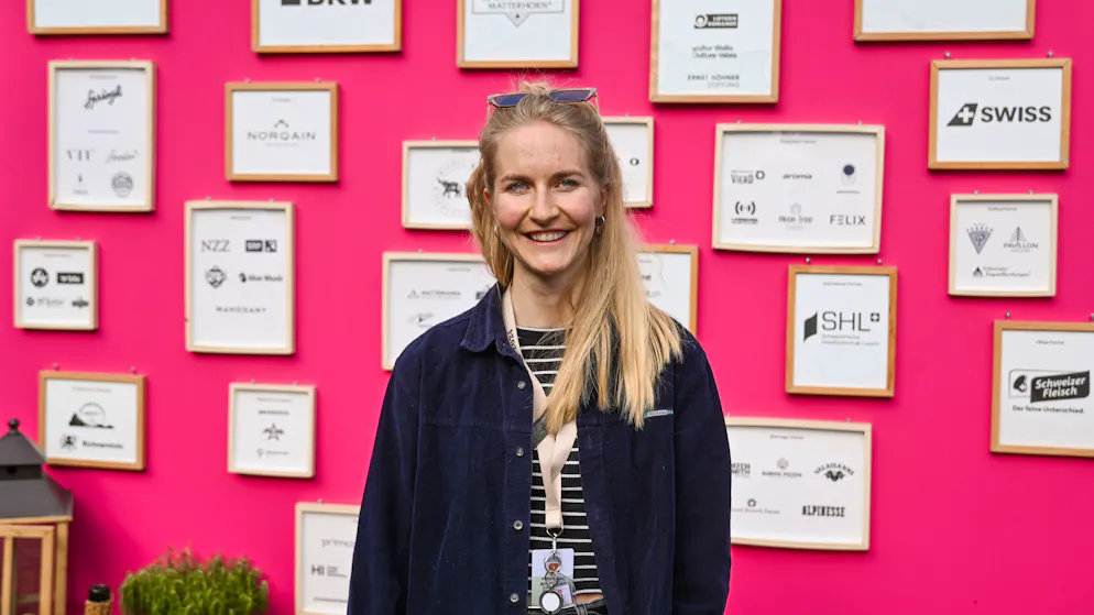 Annina aus Zürich ist bereits zum fünften Mal beim Zermatt Unplugged im Einsatz.