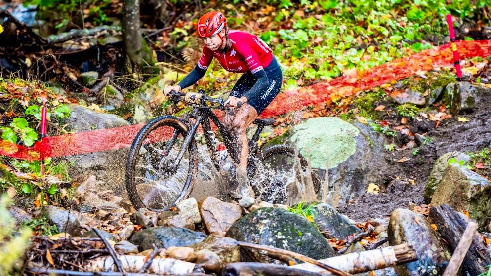 Alessandra Keller est grimpée sur le podium en short track (archive).