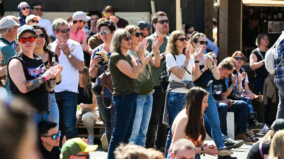 Zermatt, Unplugged. Zum Rhythmus der Musik klatschen: Die Chance dazu haben die Besucher*innen nur noch heute.