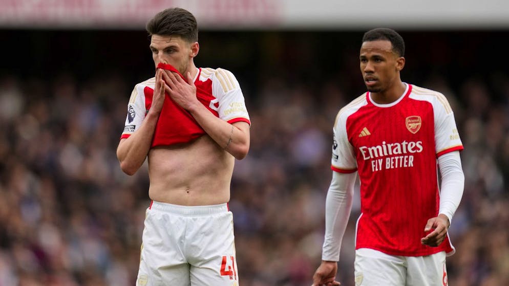 Lange Gesichter bei Arsenal nach der Pleite gegen Aston Villa.