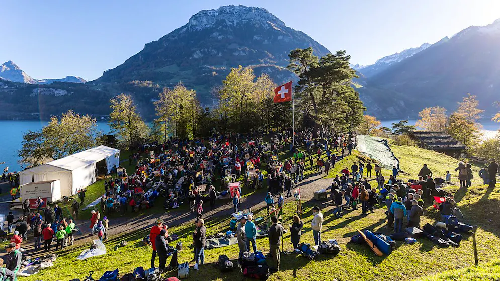 Rütlischiessen im November 2023: Der Nationalrat will, dass künftig die Eidgenossenschaft die Rütliwiese verwaltet und nicht mehr die Schweizerische Gemeinnützige Gesellschaft. (Archivbild)