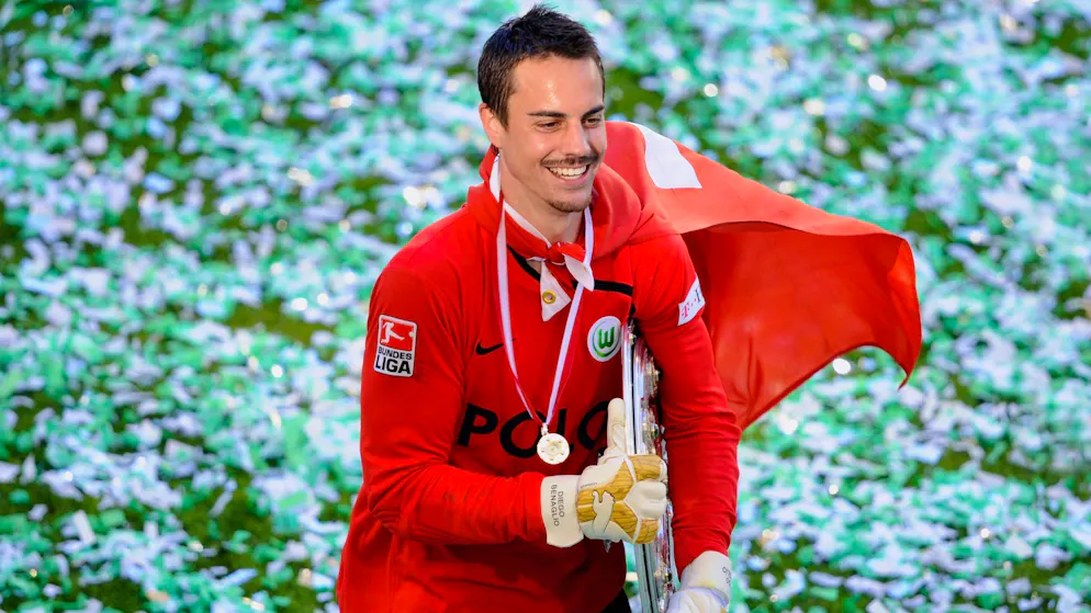 Ces Suisses ont tous remporté la Bundesliga. Diego Benaglio, champion d'Allemagne 2009.