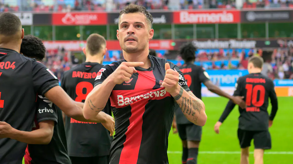 Ces Suisses ont tous remporté la Bundesliga. Granit Xhaka, champion d'Allemagne 2024.