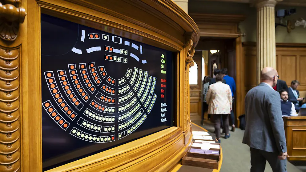 Le système de vote électronique s'est bloqué mardi au National lors des débats sur le programme de la législature 2023-2027.