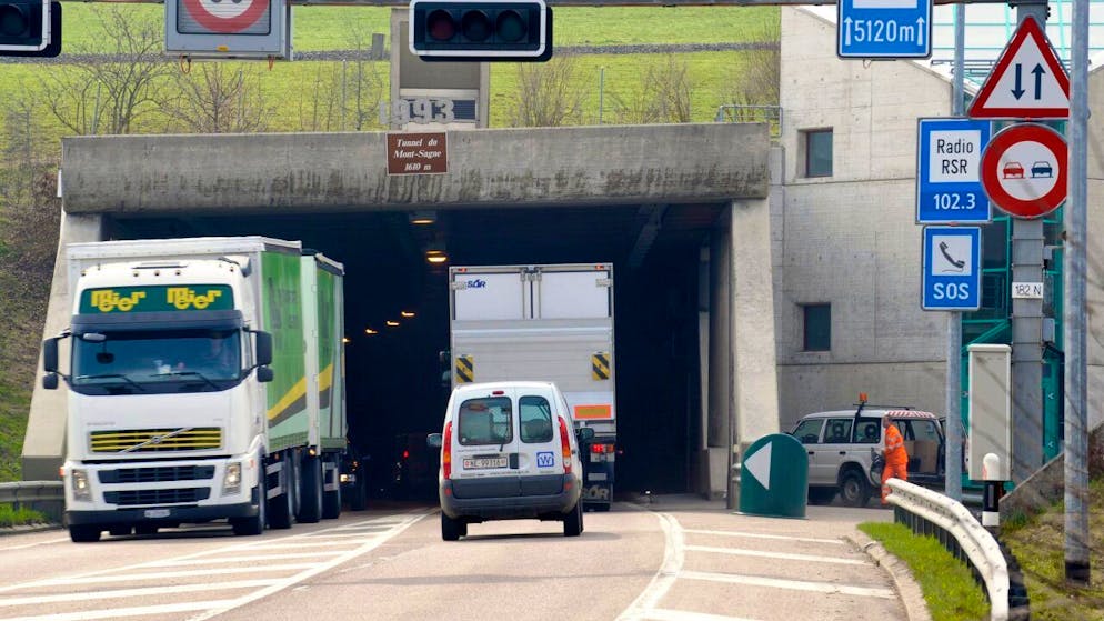Le tunnel sous la Vue-des-Alpes va être fermé plusieurs heures (archives).