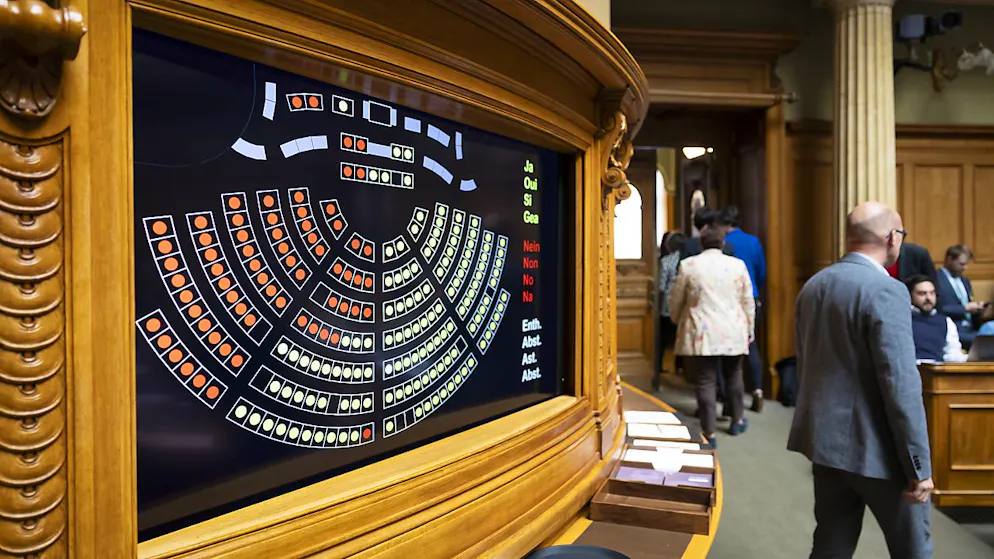 Wegen einer technischen Störung konnte der Nationalrat am Dienstagnachmittag nicht mehr abstimmen.
