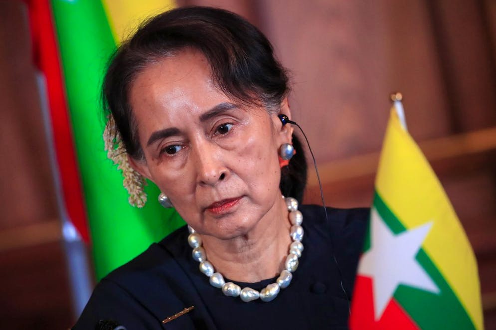Aung San Suu Kyi in una foto d'archivio.