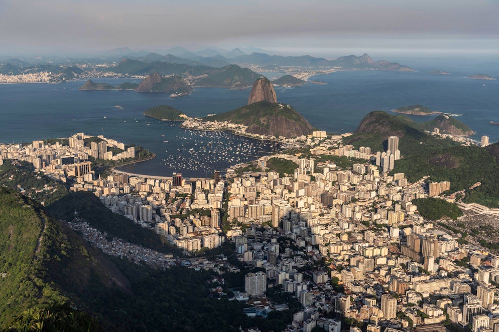 Die Millionenmetropole Rio de Janeiro.