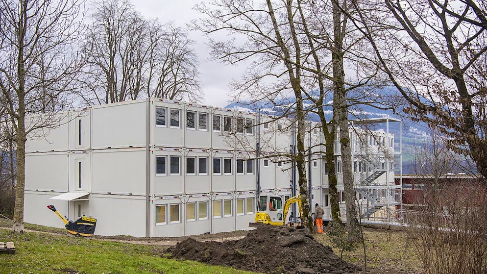 Eine Containersiedlung wie in der Gemeinde Meggen plant die Luzerner Regierung nun auch in Triengen. (Archivbild)