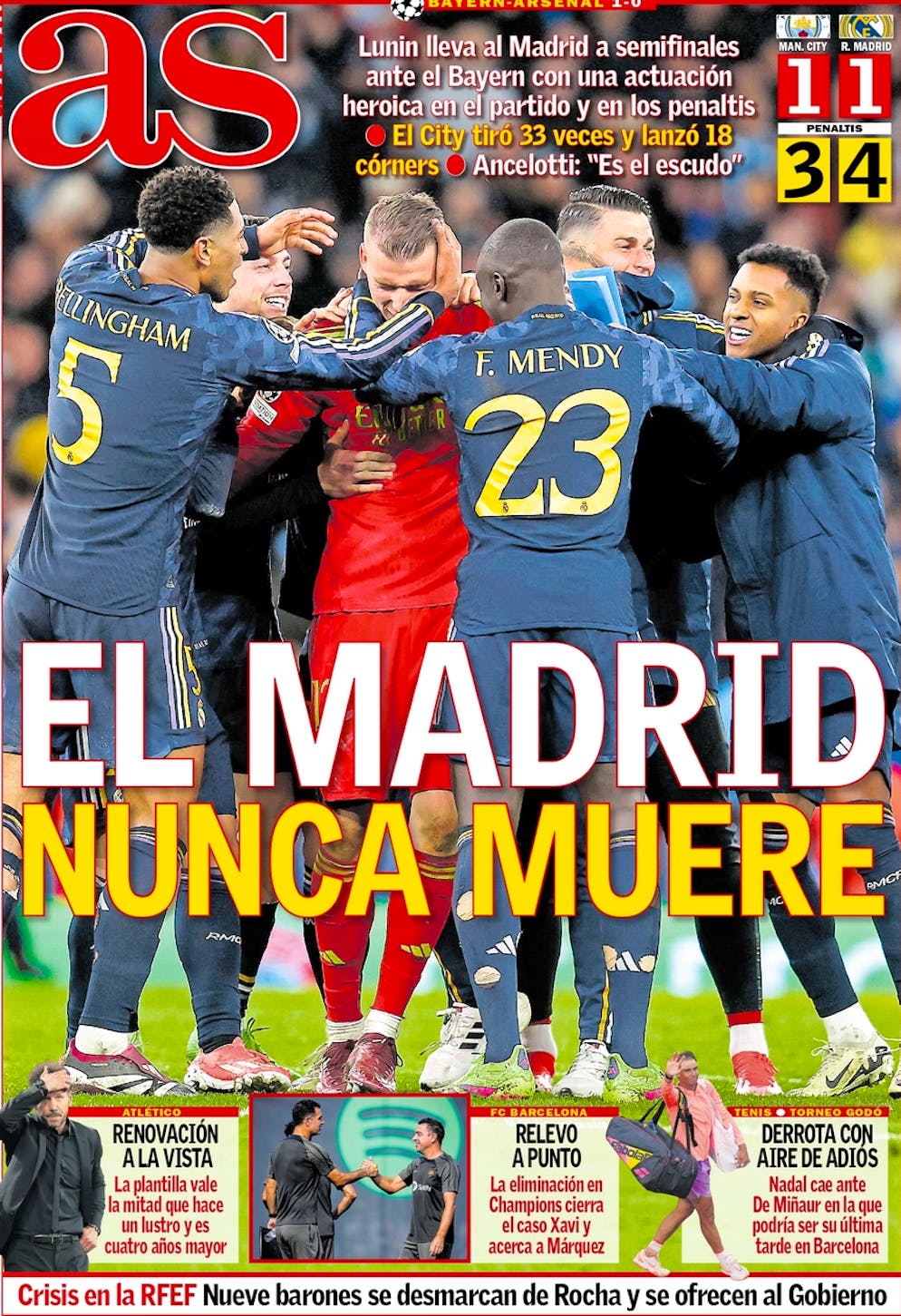 Die Titelseite am Donnerstagmorgen.