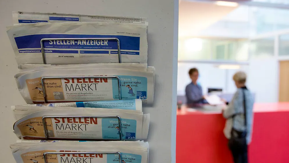 Der Schweizer Stellenmarkt ist im ersten Quartal geschrumpft. (Symbolbild)