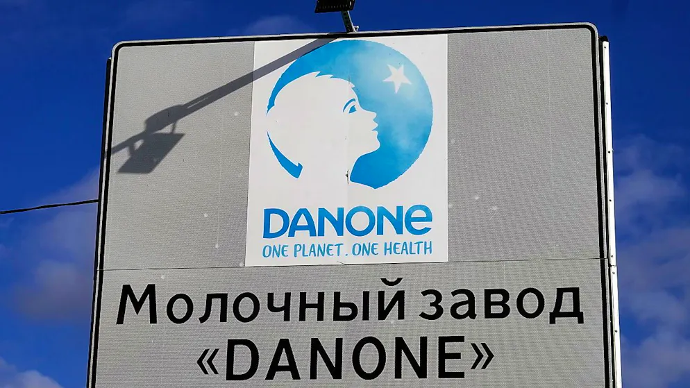 La cession de ses activités en Russie, séparées dès juillet 2023 des comptes de Danone , a pesé sur le chiffre d'affaires publié (archives).