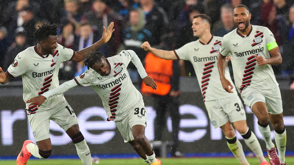 Mit Last-Minute-Tor zum Rekord. Leverkusen bleibt zum 44. Mal in Folge unbesiegt und steht im Halbfinal der Europa League