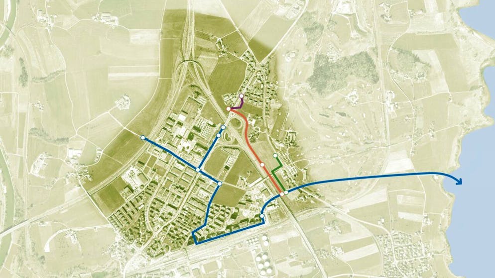 Eine neue Verbindungsleitung für Regenwasser soll künftig Überschwemmungen verhindern. (Visualisierung)