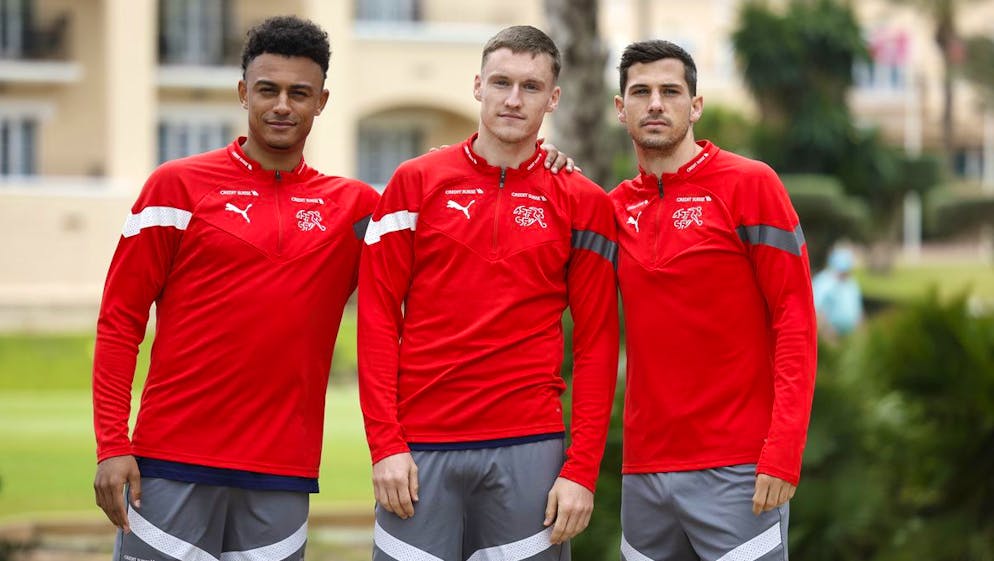Dan Ndoye, Michel Aebischer et Remo Freuler.
