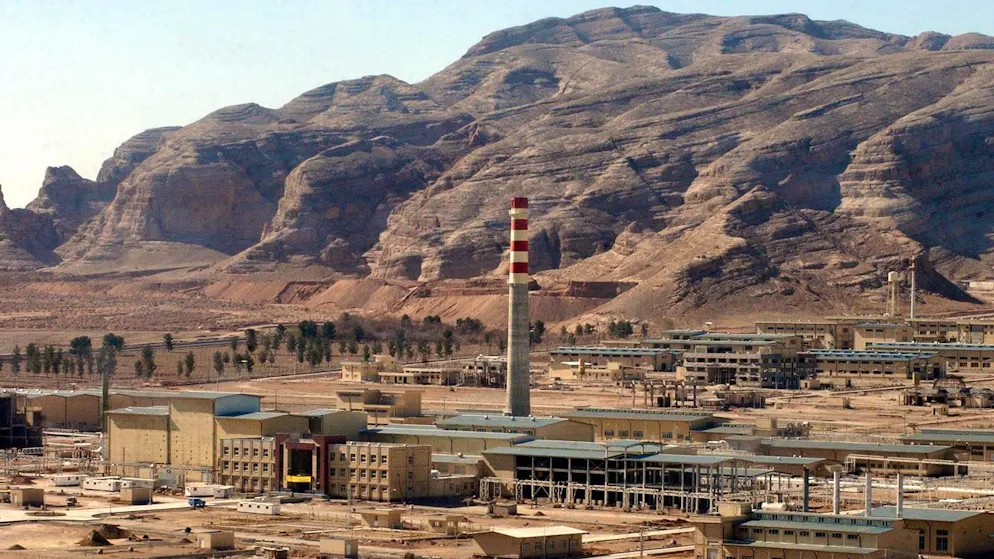 Eine Luftaufnahme der Atomanlage Natans nahe Isfahan: Irans Staatsmedien berichten von Explosion nahe der Stadt. (Archivbild)