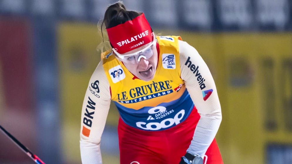 Nadine Fähndrich ist komplett ausgepumpt.