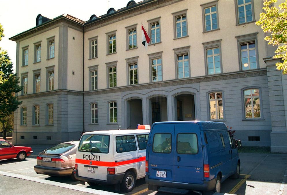 Aussenaufnahme des Bezirksgerichts in Baden (Archivbild). 