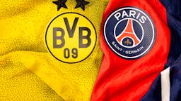 blue Sport Topspiel UEFA Champions League Trikots Borussia Dortmund und PSG