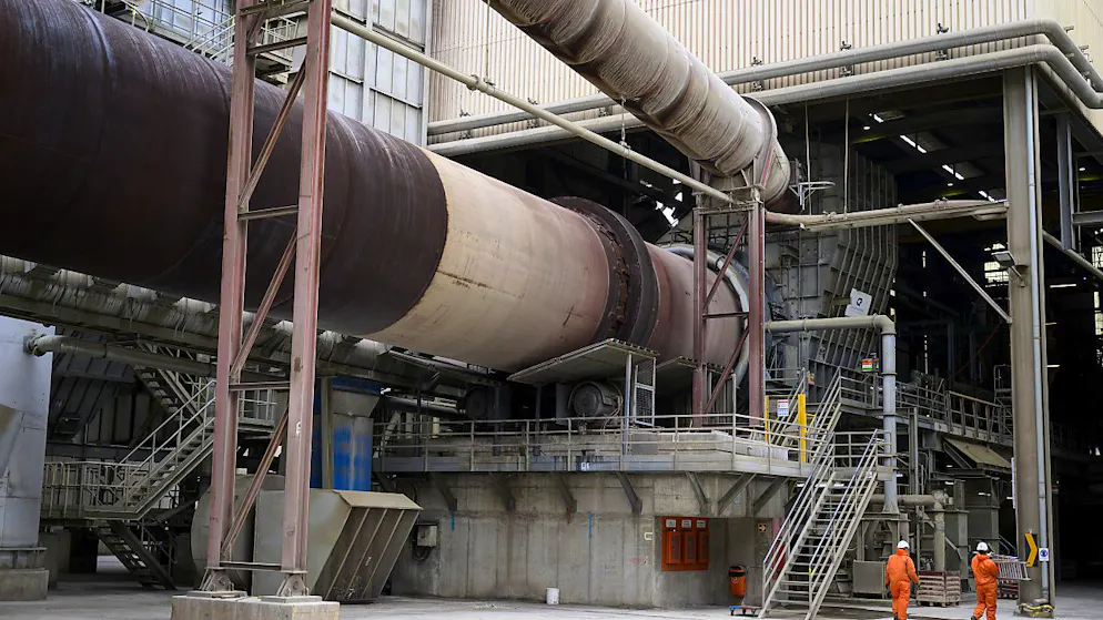 Le four de la cimenterie d'Holcim à Eclépens ne sera bientôt plus alimenté par des combustibles fossiles.