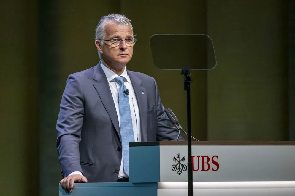 Sergio Ermotti an der UBS-Generalversammlung am Mittwoch. 