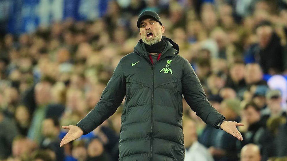 Jürgen Klopp und Liverpool erlitten im Derby gegen Everton eine womöglich entscheidende Niederlage im Kampf um den Titel in der Premier League