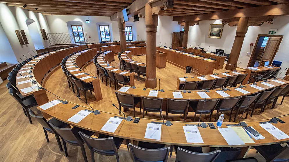 In diesem Saal tagt der Schwyzer Kantonsrat jeweils. (Archivbild)