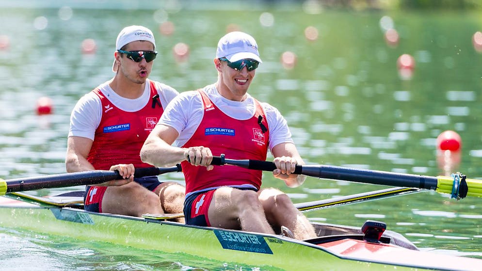 Titelverteidiger geben sich in den Vorläufen keine Blösse - Gallery. Andrin Gulich (vorne) und Roman Röösli qualifizierten sich im Zweier souverän für die Halbfinals vom Samstag