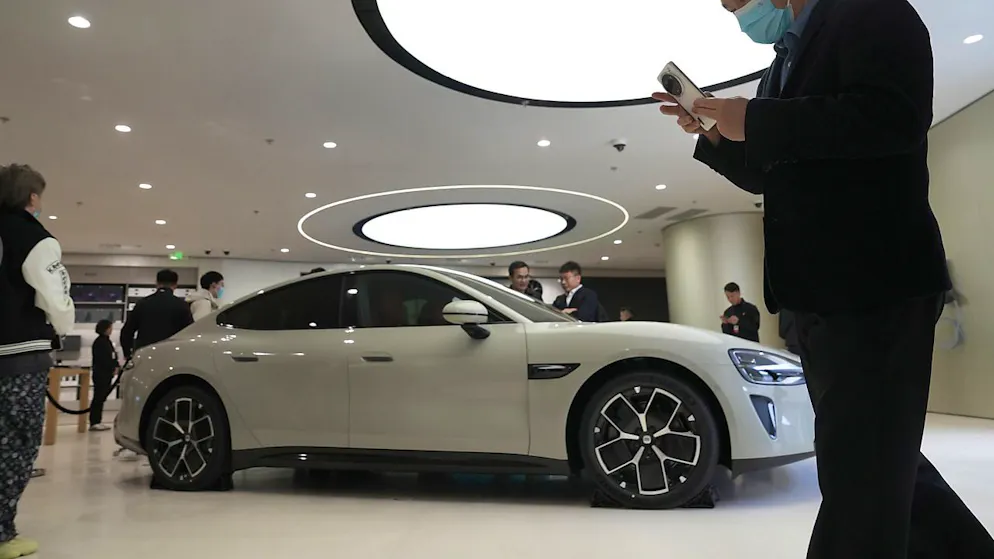 Der SU7 von Xiaomi stösst bei Käufern auf reges Interesse (Archivbild vom März 2024).