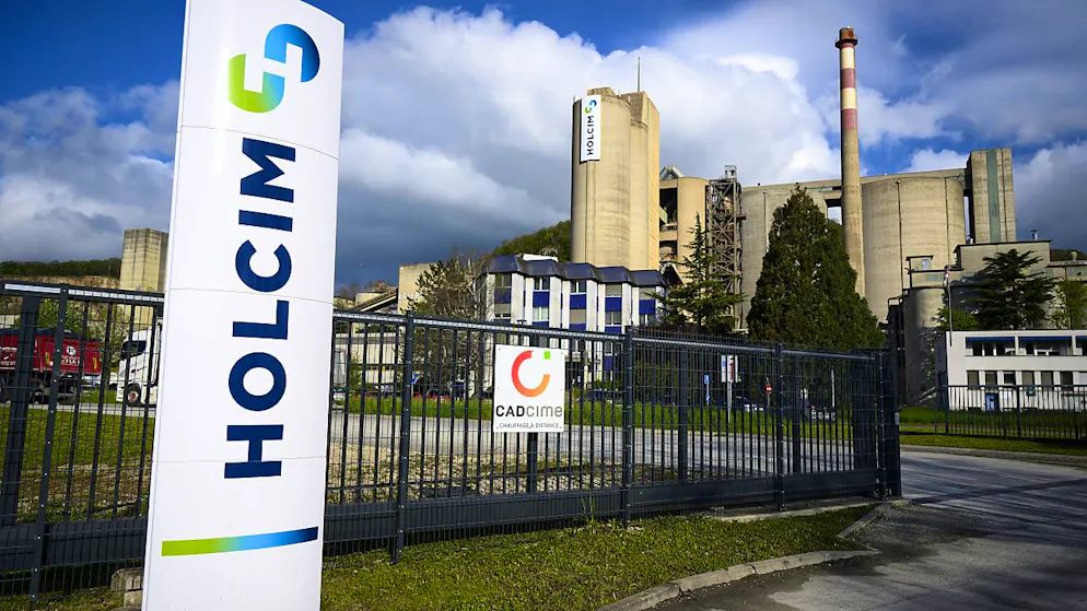 Ein Zementwerk von Holcim in der Schweiz (Archivbild).