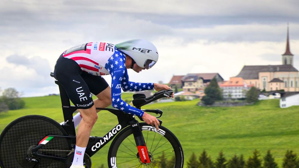 Braust auf trockener Strasse Richtung Tagessieg: Brandon McNulty.
