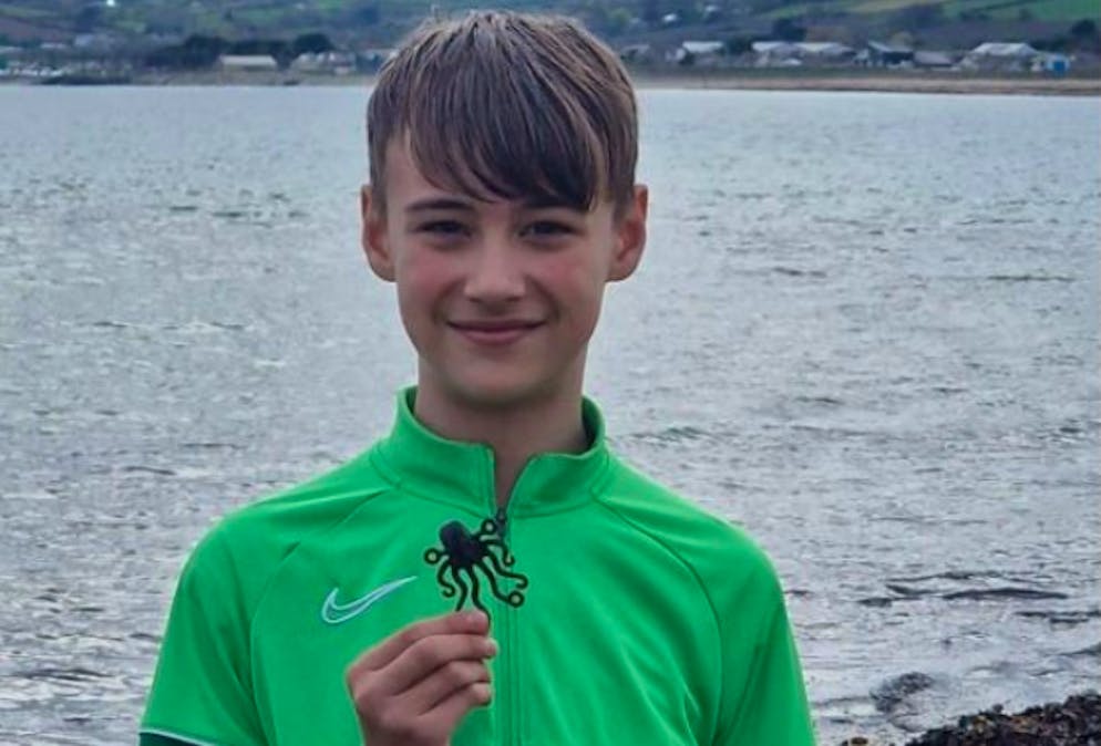 Liutauras Cemolonskas fand einen von nur 4’200 Plastik-Oktopoden, die an Bord des Containers waren.