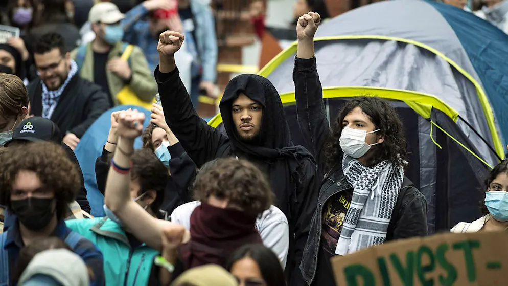 Des étudiants protestent sur les campus américains depuis plusieurs jours.