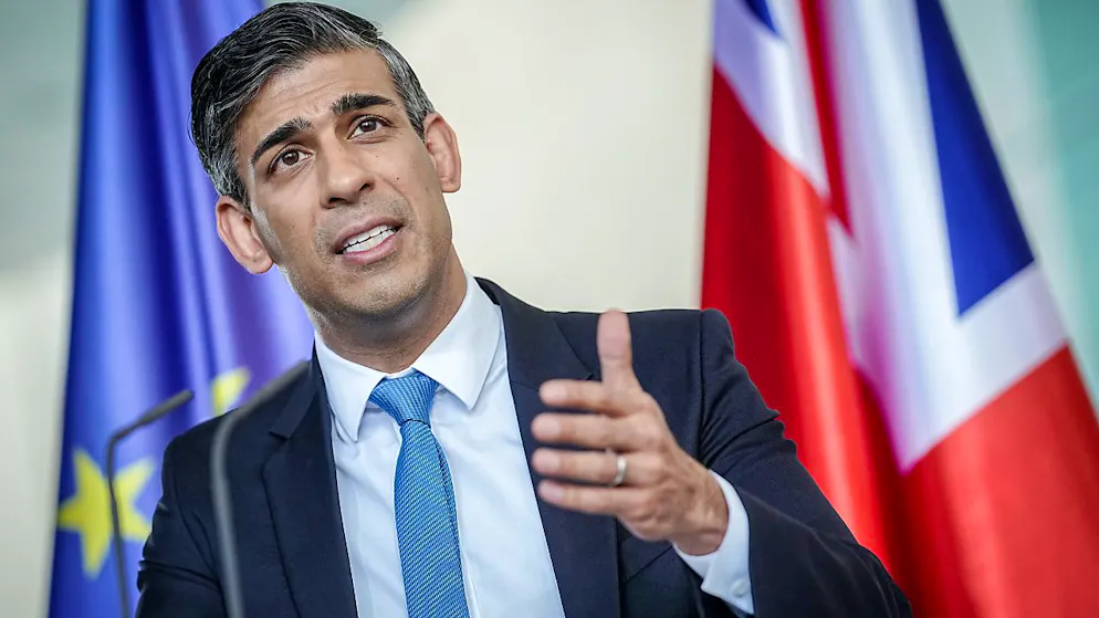 ARCHIV - Der britische Premierminister Rishi Sunak. Foto: Kay Nietfeld/dpa