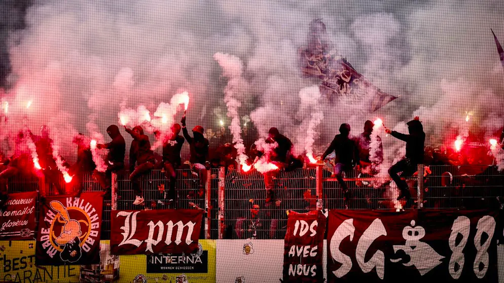 Les supporters du Servette FC se sont «illustrés» à Winterthour.