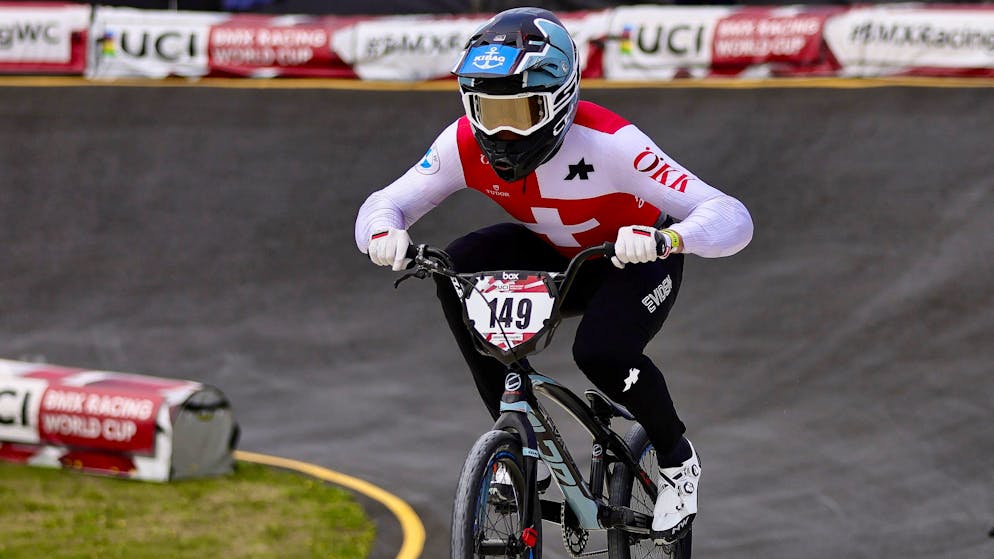 Cedric Butti a manqué son affaire en finale de la Coupe du monde de BMX.