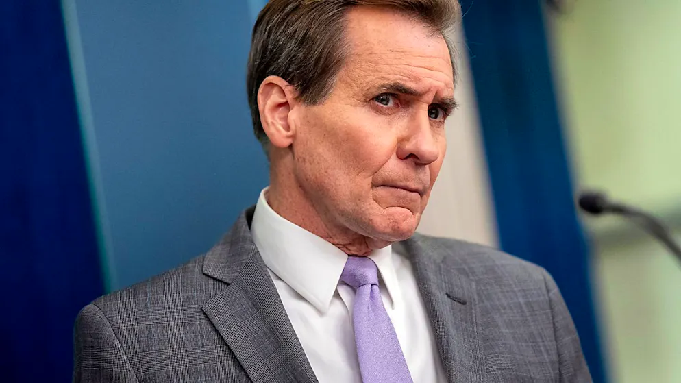 ARCHIV - John Kirby, Sprecher des Nationalen Sicherheitsrates der USA, beantwortet die Fragen eines Reporters während einer Pressekonferenz im Weißen Haus. Foto: Andrew Harnik/AP/dpa