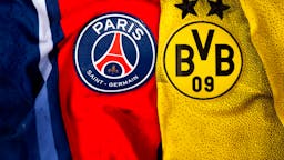 blue Sport Topspiel UEFA Champions League Trikots PSG und Borussia Dortmund