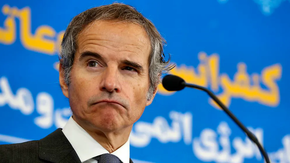 ARCHIV - IAEA-Generaldirektor Rafael Grossi kommt am 6. Mai nach Teheran um mit dem Iran die bislang ungeklärten Streitpunkte bezüglich des iranischen Atomprogramms zu besprechen. Foto: Vahid Salemi/AP/dpa
