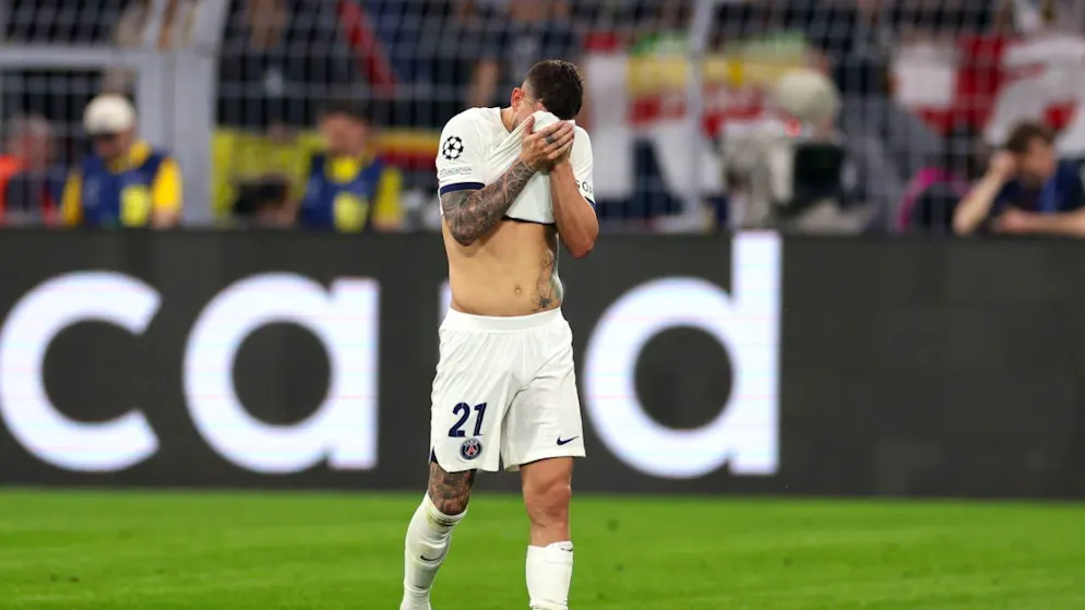 Unschönes Ende des Champions-League-Halbfinals in Dortmund und der Saison: Lucas Hernandez von Paris Saint-Germain