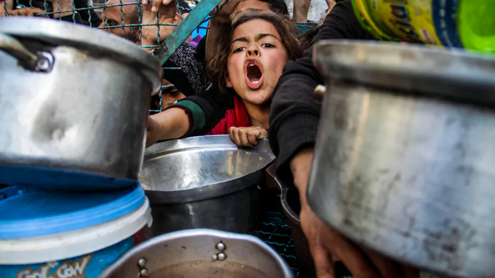 Nahrungsausgabe in Gaza-Stadt am 14. März 2024