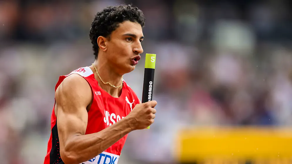 Ricky Petrucciani zeigt an der Staffel-WM im 4x400 m Mixed eine gute Leistung