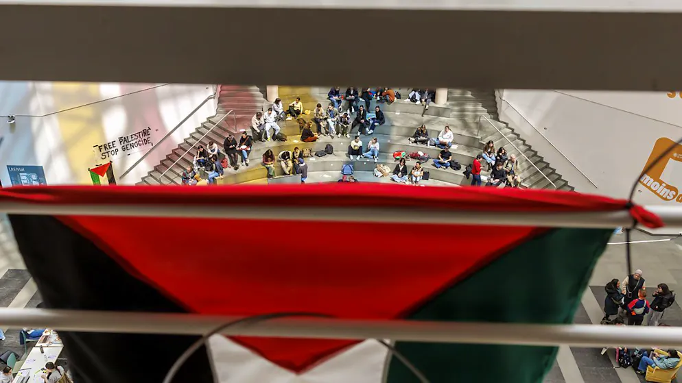 Protest: Studierende an der Universität Genf. (Archivbild)