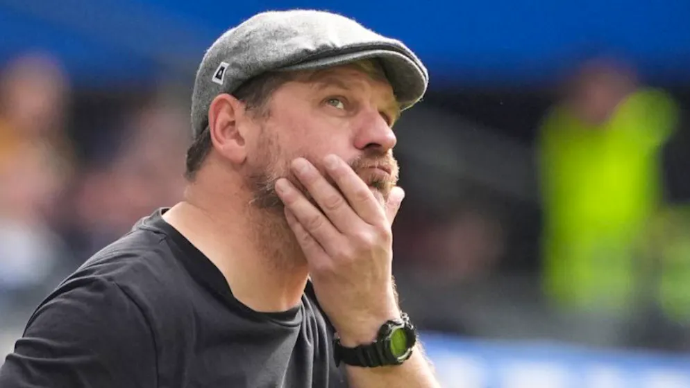 Auch Kultrainer Steffen Baumgart konnte den HSV nicht in die Bundesliga führen.