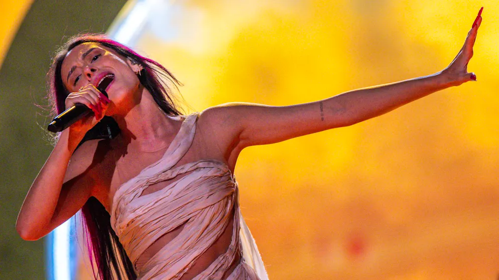 Hätten nur die Publikumsstimmen gezählt, wäre sie Zweite geworden: Eden Golan aus Israel am ESC 2024.