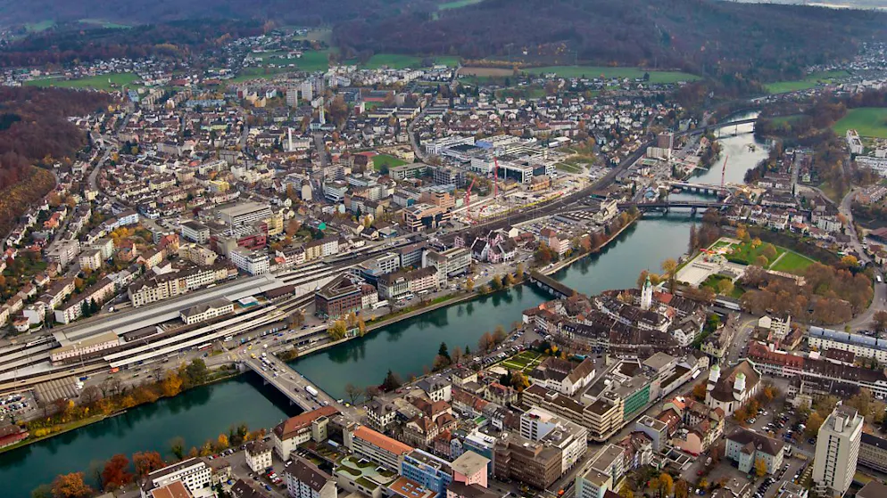 Olten, die mit rund 19'600 Einwohnern bevölkerungsreichste Gemeinde des Kantons Solothurn, weist dank unerwartet hoher Steuereinnahmen eine sehr gute Jahresrechnung 2023 aus. (Archivbild)