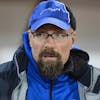 Juergen Seeberger, entraineur du FC Winterthur, photographie lors de la rencontre de football de Challenge League entre le FC Lausanne-Sport, LS, et le FC Winterthur, ce mercredi 24 septembre 2014 au stade de la Pontaise a Lausanne. (KEYSTONE/Martial Trezzini)