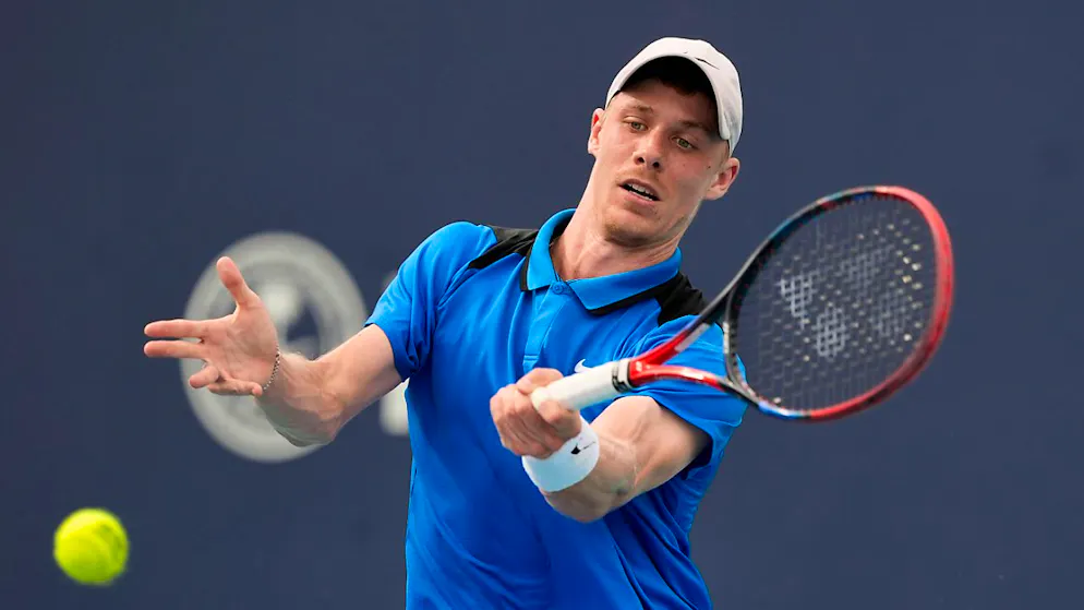 Denis Shapovalov in Aktion