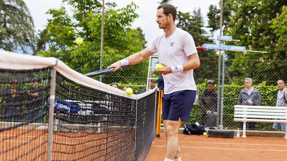 Trainierte am Wochenende erstmals auf der Anlage am Genfersee: Andy Murray